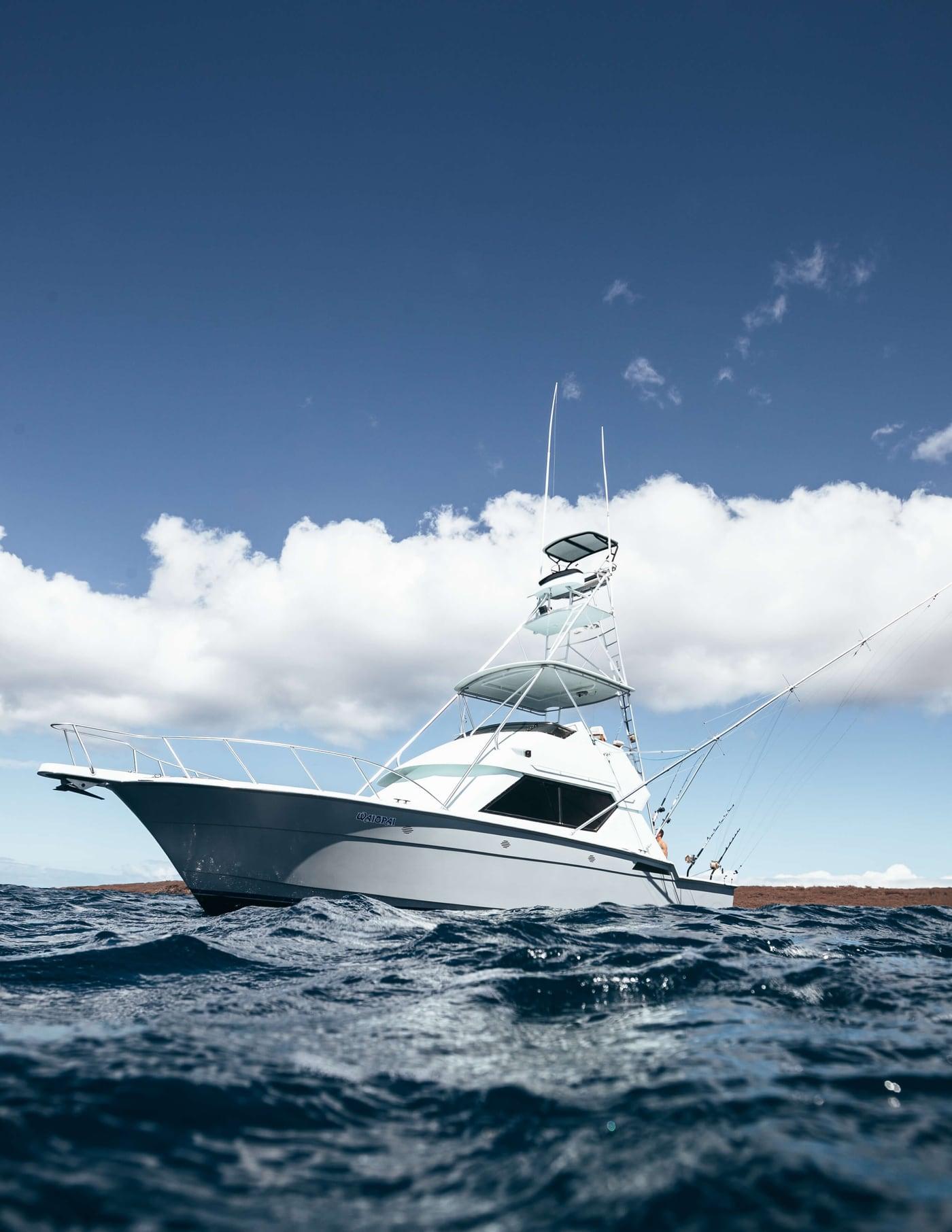 Blue Ocean fishing charter boat in Waikiki